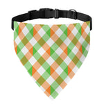 Irish Plaid Saint Patrick's Day Print Over The Collar Dog Bandana