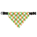 Irish Plaid Saint Patrick's Day Print Over The Collar Dog Bandana