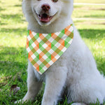 Irish Plaid Saint Patrick's Day Print Over The Collar Dog Bandana