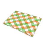 Irish Plaid Saint Patrick's Day Print Pet Cooling Mat Cover