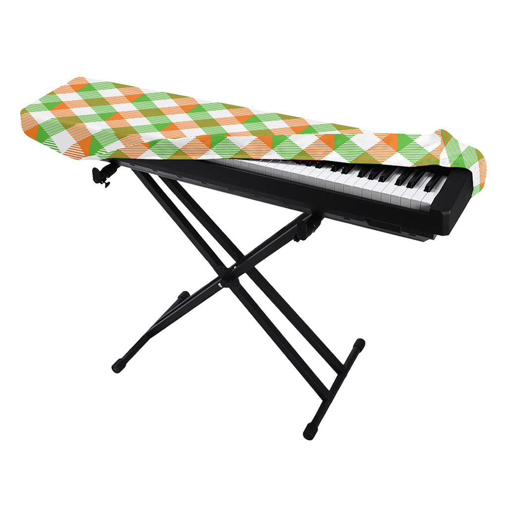 Irish Plaid Saint Patrick's Day Print Piano Keyboard Cover