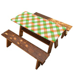 Irish Plaid Saint Patrick's Day Print Picnic Table Cover