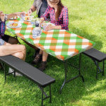 Irish Plaid Saint Patrick's Day Print Picnic Table Cover