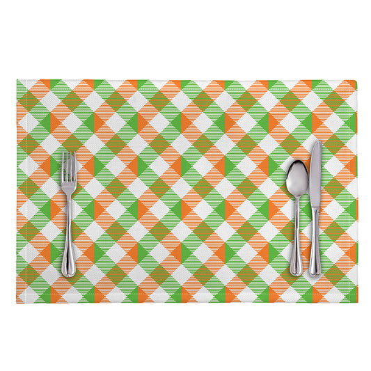 Irish Plaid Saint Patrick's Day Print Placemat