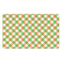 Irish Plaid Saint Patrick's Day Print Polyester Doormat