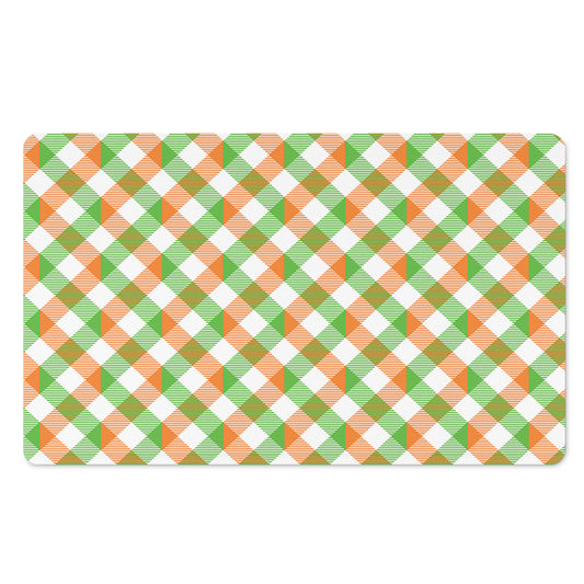 Irish Plaid Saint Patrick's Day Print Polyester Doormat