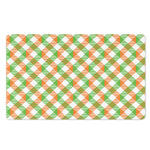 Irish Plaid Saint Patrick's Day Print Polyester Doormat