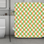 Irish Plaid Saint Patrick's Day Print Polyester Shower Curtain