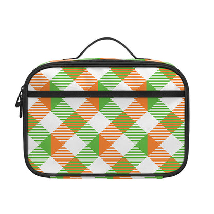 Irish Plaid Saint Patrick's Day Print Portable Lunch Bag