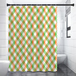 Irish Plaid Saint Patrick's Day Print Premium Shower Curtain