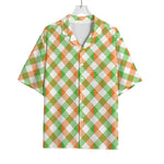 Irish Plaid Saint Patrick's Day Print Rayon Hawaiian Shirt