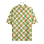 Irish Plaid Saint Patrick's Day Print Rayon Hawaiian Shirt