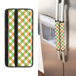 Irish Plaid Saint Patrick's Day Print Refrigerator Handle Covers