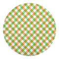 Irish Plaid Saint Patrick's Day Print Round Blanket