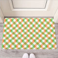 Irish Plaid Saint Patrick's Day Print Rubber Doormat