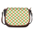 Irish Plaid Saint Patrick's Day Print Saddle Bag