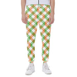 Irish Plaid Saint Patrick's Day Print Scuba Joggers