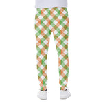 Irish Plaid Saint Patrick's Day Print Scuba Joggers