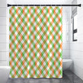 Irish Plaid Saint Patrick's Day Print Shower Curtain