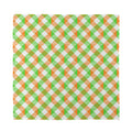 Irish Plaid Saint Patrick's Day Print Silk Bandana