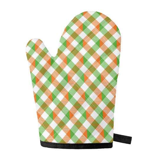 Irish Plaid Saint Patrick's Day Print Single Oven Mitt