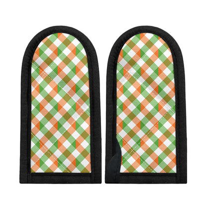 Irish Plaid Saint Patrick's Day Print Skillet Handle Cover