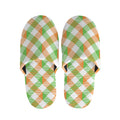 Irish Plaid Saint Patrick's Day Print Slippers