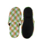 Irish Plaid Saint Patrick's Day Print Slippers