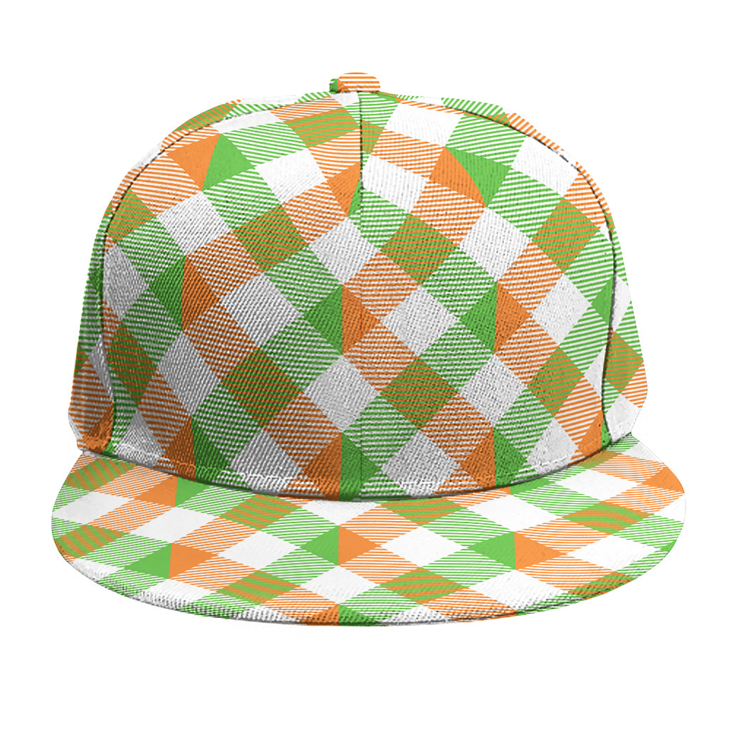 Irish Plaid Saint Patrick's Day Print Snapback Cap