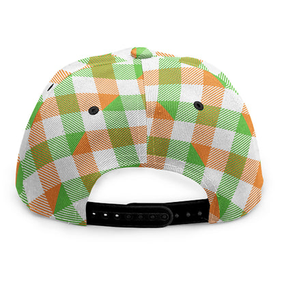 Irish Plaid Saint Patrick's Day Print Snapback Cap
