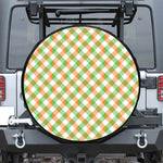 Irish Plaid Saint Patrick's Day Print Tire Cover