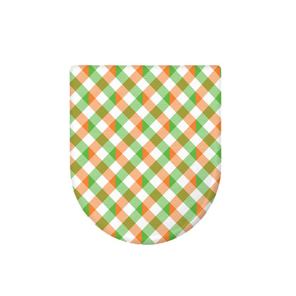 Irish Plaid Saint Patrick's Day Print Toilet Lid Cover