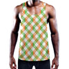 Irish Plaid Saint Patrick's Day Print Training Tank Top