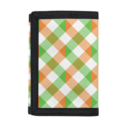 Irish Plaid Saint Patrick's Day Print Trifold Wallet