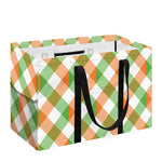 Irish Plaid Saint Patrick's Day Print Utility Tote Bag