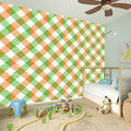 Irish Plaid Saint Patrick's Day Print Wall Sticker
