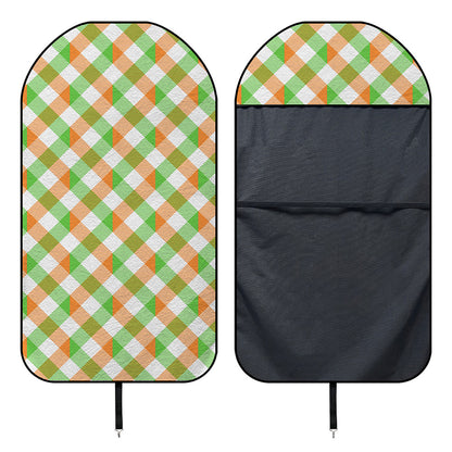 Irish Plaid Saint Patrick's Day Print Waterproof Car Seat Cover