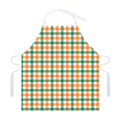 Irish Plaid St. Patrick's Day Print Adjustable Apron
