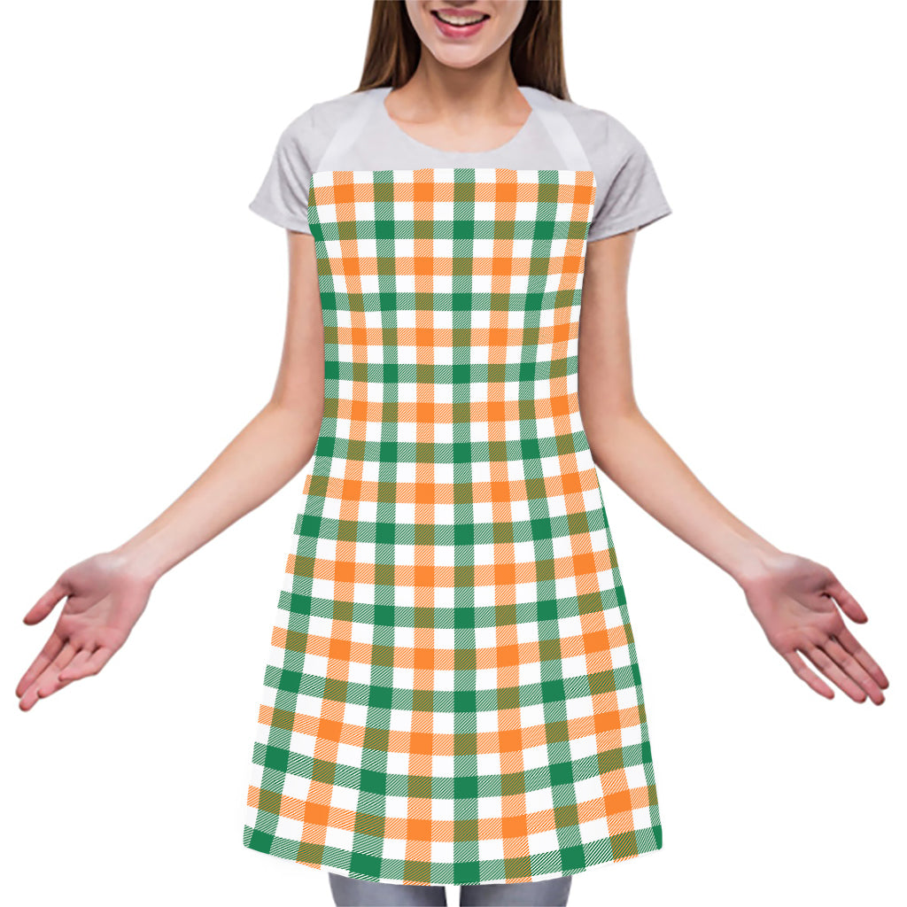 Irish Plaid St. Patrick's Day Print Adjustable Apron