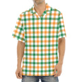Irish Plaid St. Patrick's Day Print Aloha Shirt