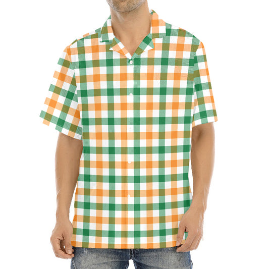 Irish Plaid St. Patrick's Day Print Aloha Shirt