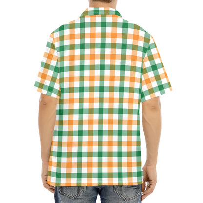 Irish Plaid St. Patrick's Day Print Aloha Shirt