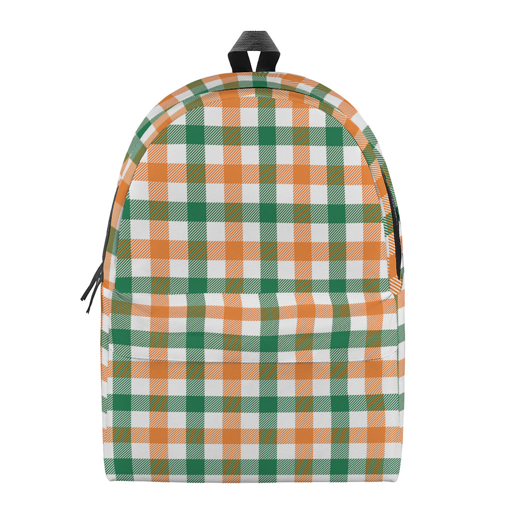 Irish Plaid St. Patrick's Day Print Backpack