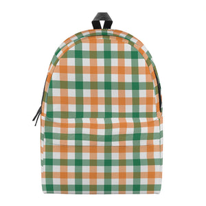 Irish Plaid St. Patrick's Day Print Backpack