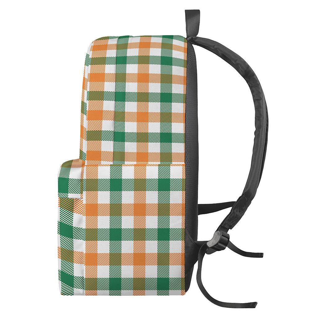 Irish Plaid St. Patrick's Day Print Backpack