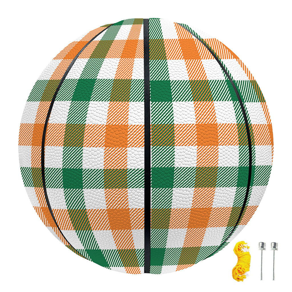 Irish Plaid St. Patrick's Day Print Basketball