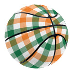 Irish Plaid St. Patrick's Day Print Basketball