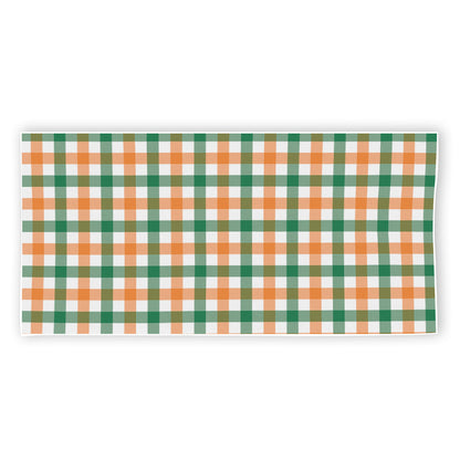 Irish Plaid St. Patrick's Day Print Beach Towel