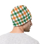 Irish Plaid St. Patrick's Day Print Beanie