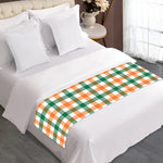 Irish Plaid St. Patrick's Day Print Bed Runner